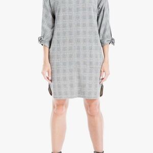 Gray Plaid Women's Dress